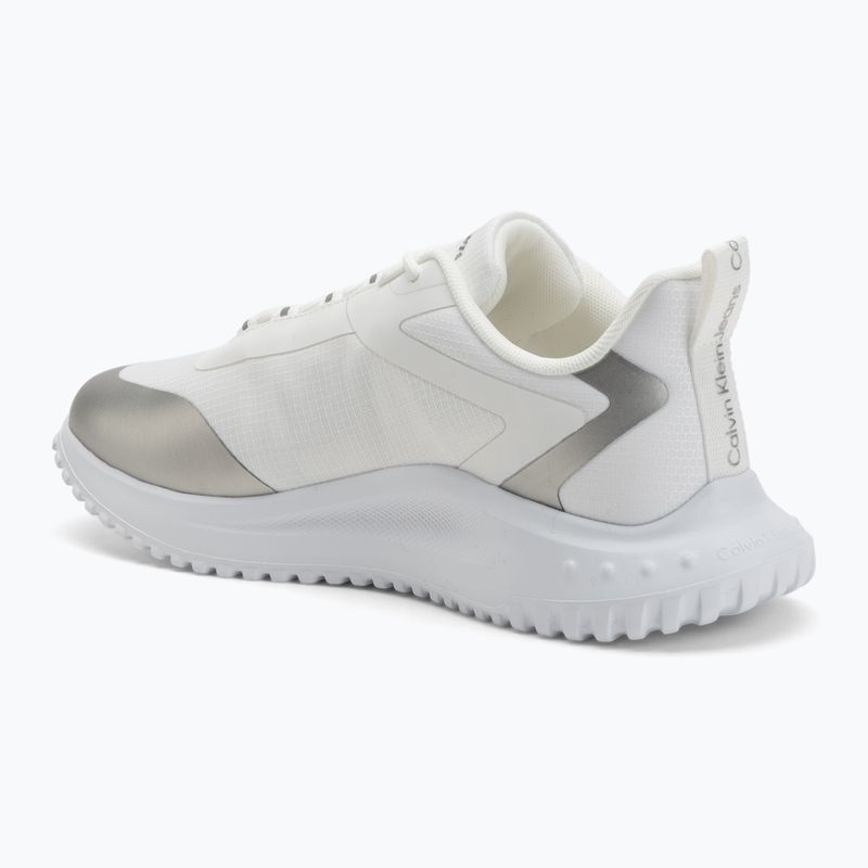 Women's shoes Calvin Klein Eva Runner Low Lace Mix Ml Wn bright white/silver 3