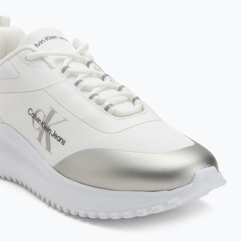 Women's shoes Calvin Klein Eva Runner Low Lace Mix Ml Wn bright white/silver 7