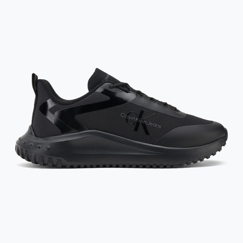 Calvin Klein men's shoes YM0YM00968 Eva Runner Low Lace Ml Mix triple black 2