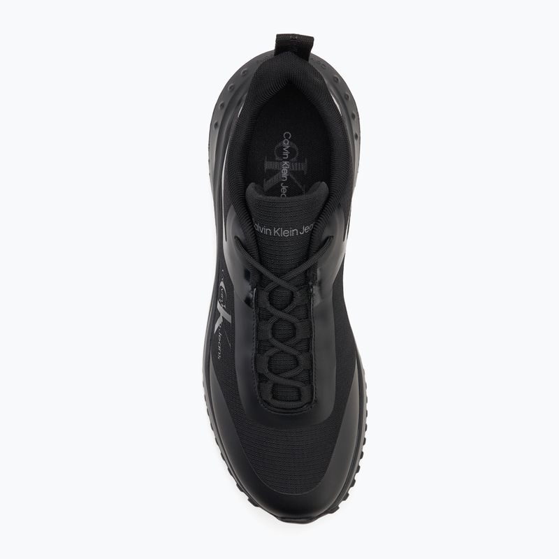 Calvin Klein men's shoes YM0YM00968 Eva Runner Low Lace Ml Mix triple black 5