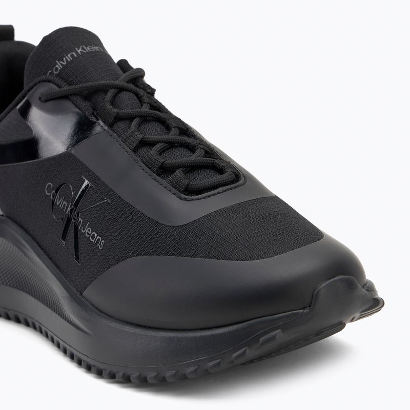 Calvin Klein men's shoes YM0YM00968 Eva Runner Low Lace Ml Mix triple black 7