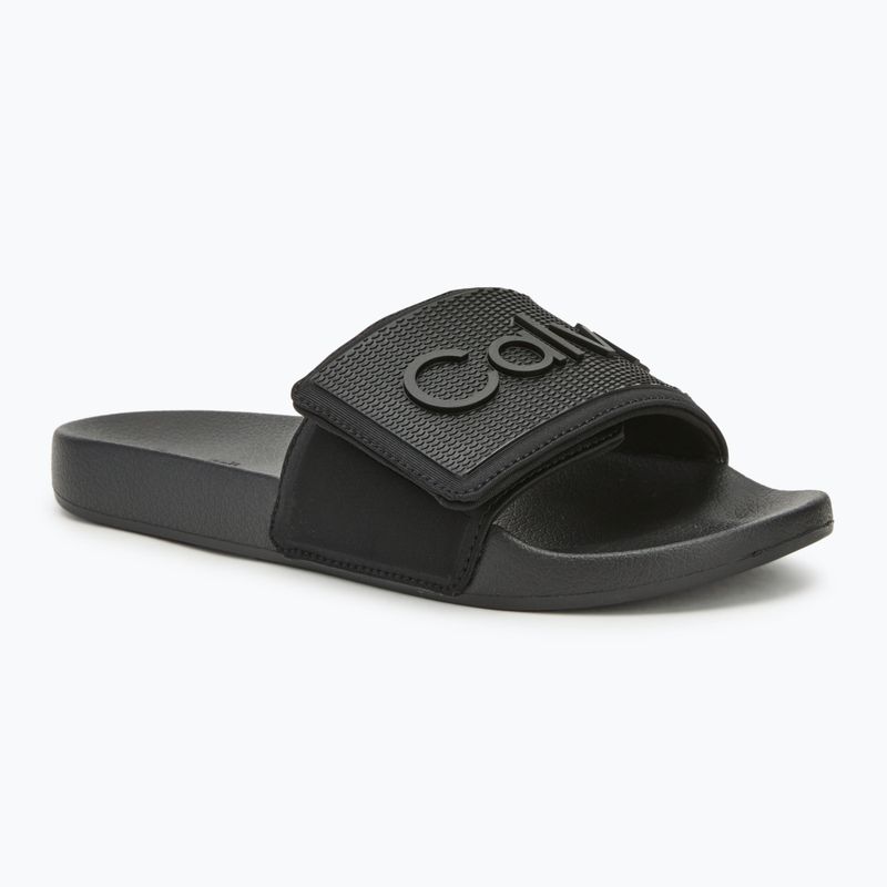 Calvin Klein men's slides HM0HM01437 Adj Pool Slide TPU black