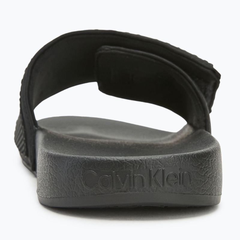 Calvin Klein men's slides HM0HM01437 Adj Pool Slide TPU black 6