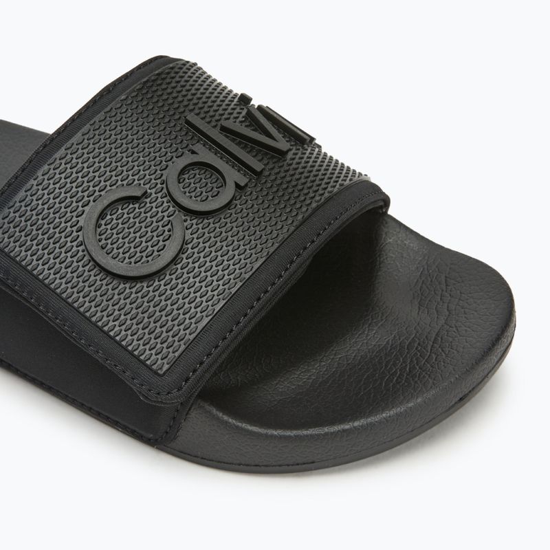 Calvin Klein men's slides HM0HM01437 Adj Pool Slide TPU black 7