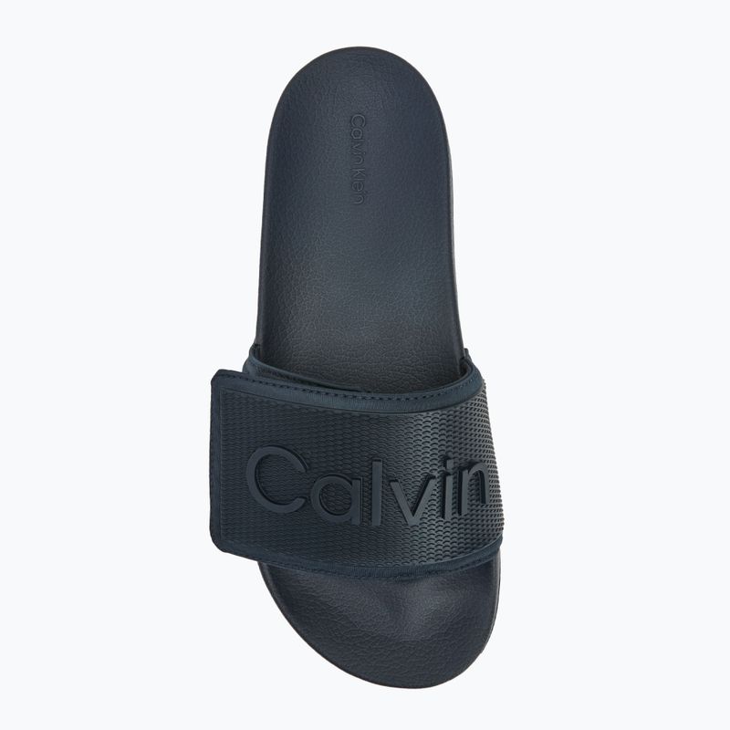 Calvin Klein men's slides HM0HM01437 Adj Pool Slide TPU calvin navy 5