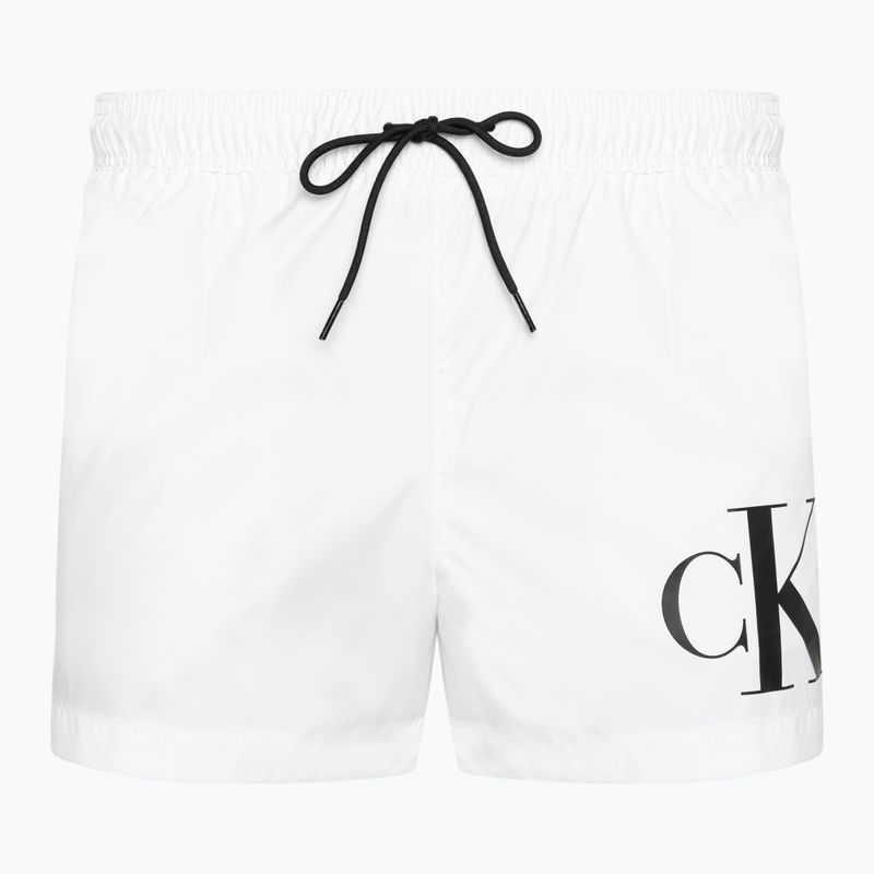 Men's Calvin Klein Short Drawstring classic white swim shorts