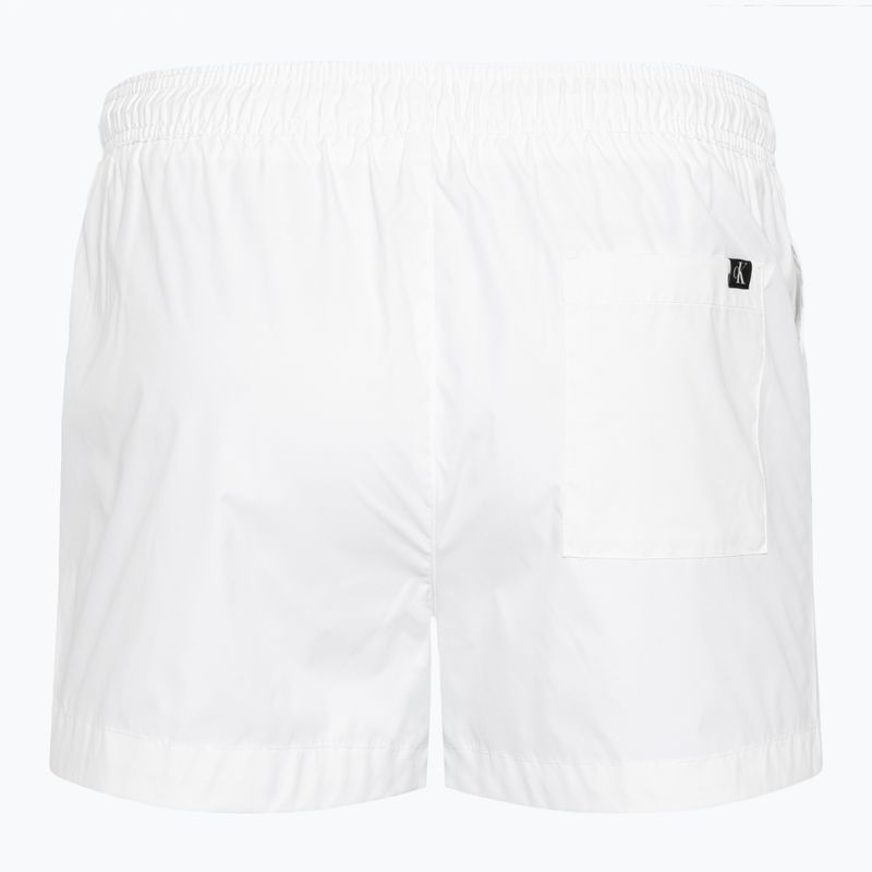 Men's Calvin Klein Short Drawstring classic white swim shorts 2