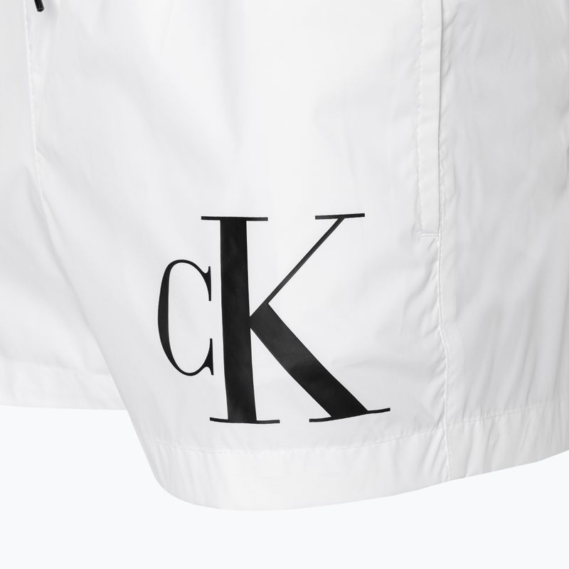Men's Calvin Klein Short Drawstring classic white swim shorts 3