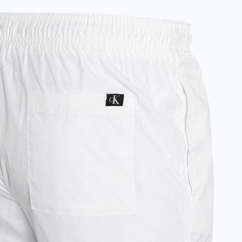 Men's Calvin Klein Short Drawstring classic white swim shorts 4