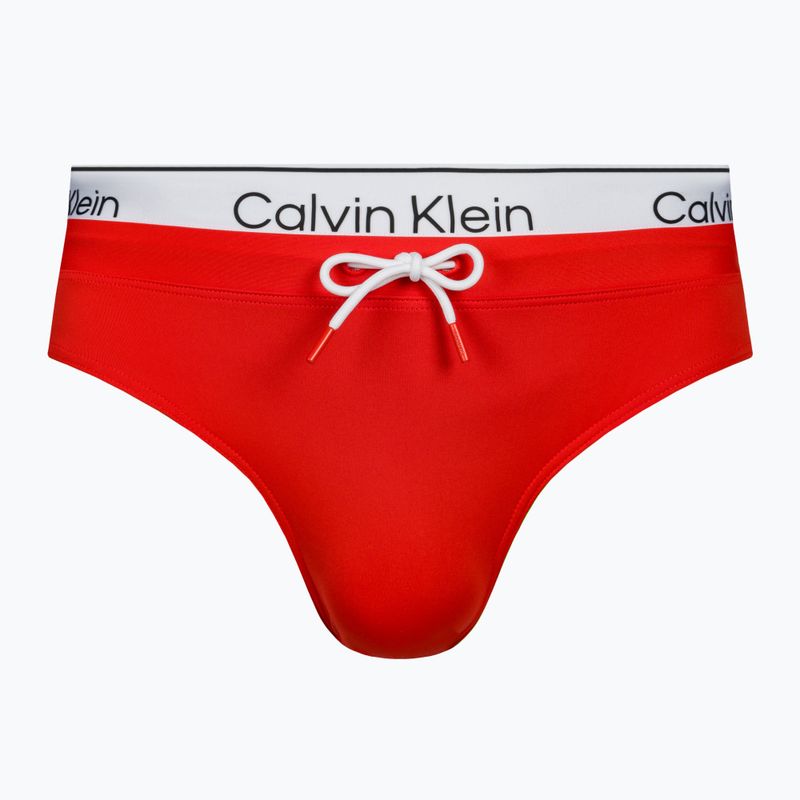Men's Calvin Klein Brief Double WB swim briefs red
