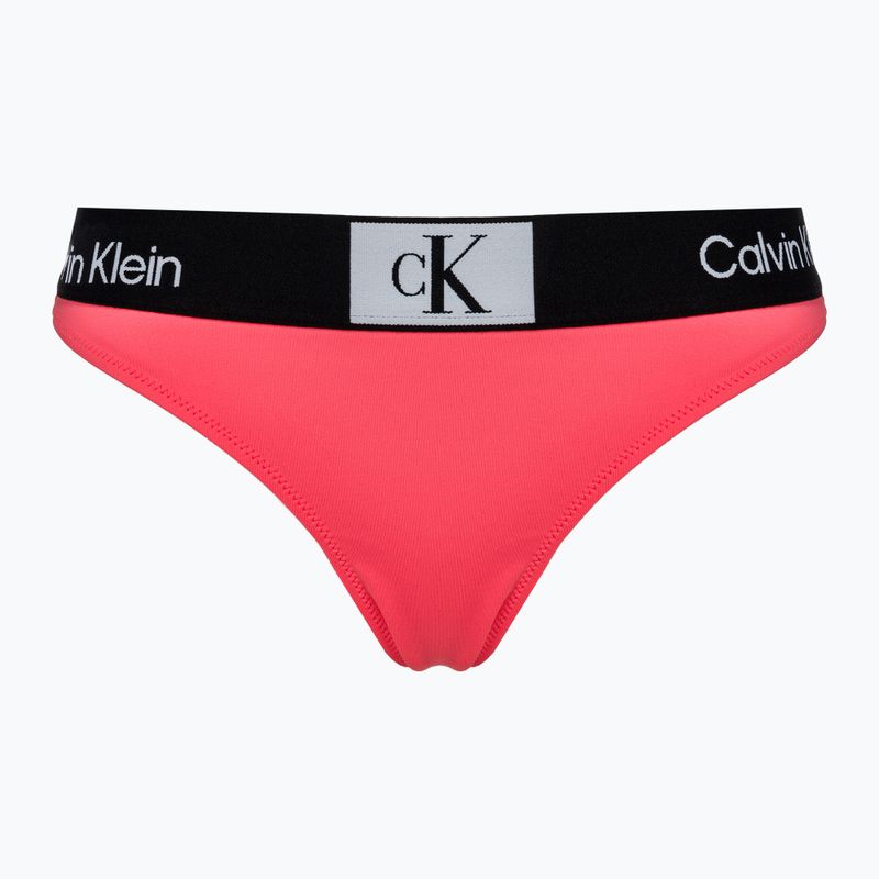 Calvin Klein Thong swimsuit bottom calypso coral