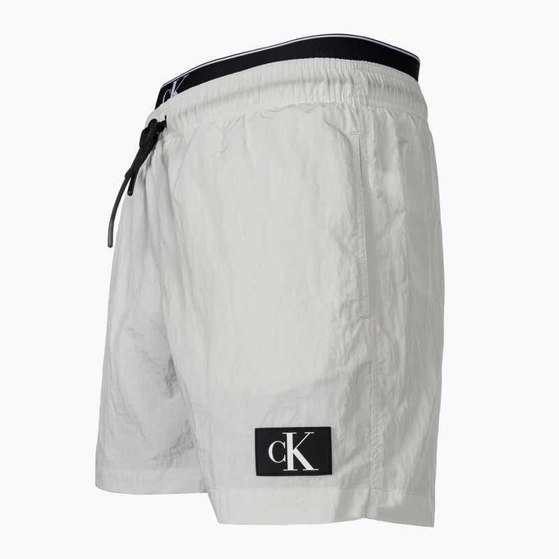 Men's Calvin Klein Medium Double WB nimbus cloud swim shorts 3