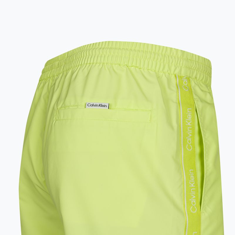 Men's Calvin Klein Medium Drawstring swim shorts sunny lime 4