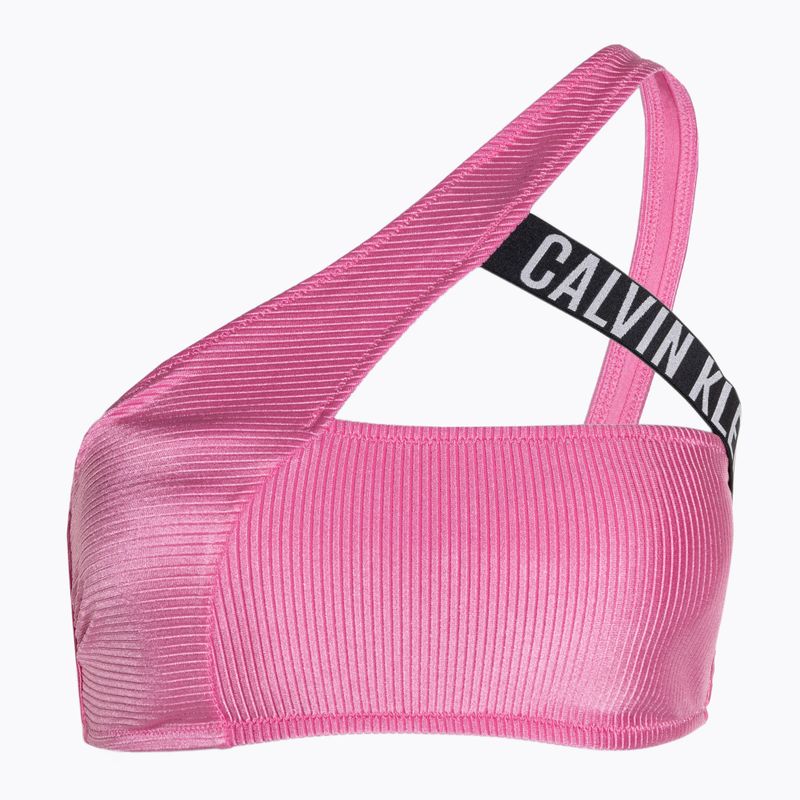 Calvin Klein swimsuit top One Shoulder Bralette-RP bold pink