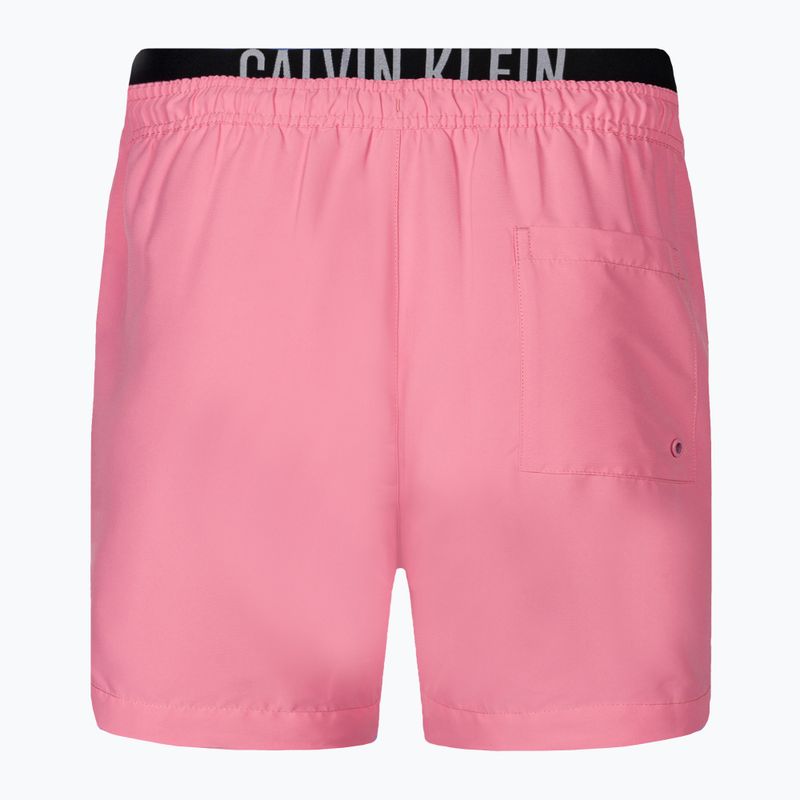 Men's Calvin Klein Medium Double WB sachet pink swim shorts 2