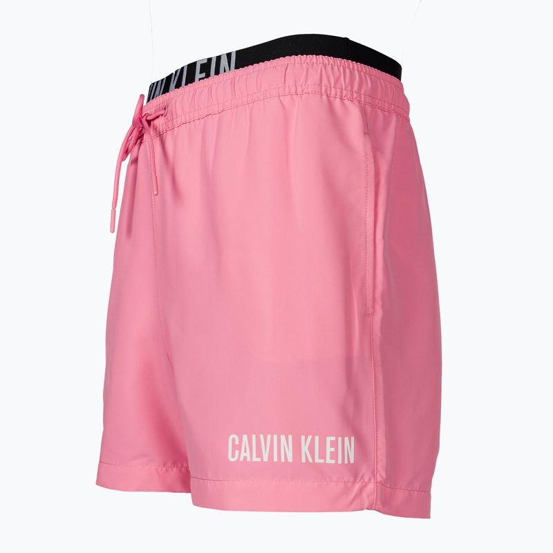 Men's Calvin Klein Medium Double WB sachet pink swim shorts 3