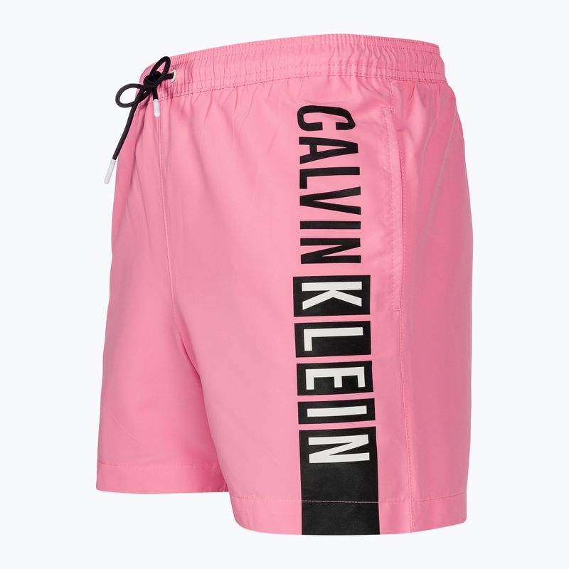 Men's Calvin Klein Medium Drawstring-Graphic sachet pink swim shorts 3