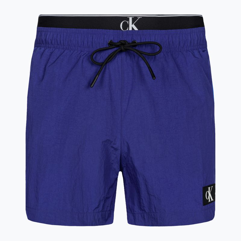 Men's Calvin Klein Medium Double WB swim shorts midnight lagoon