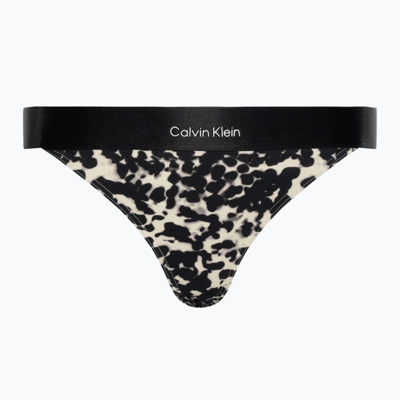 Calvin Klein Cheeky Bikini Print blurred animal swimsuit bottom