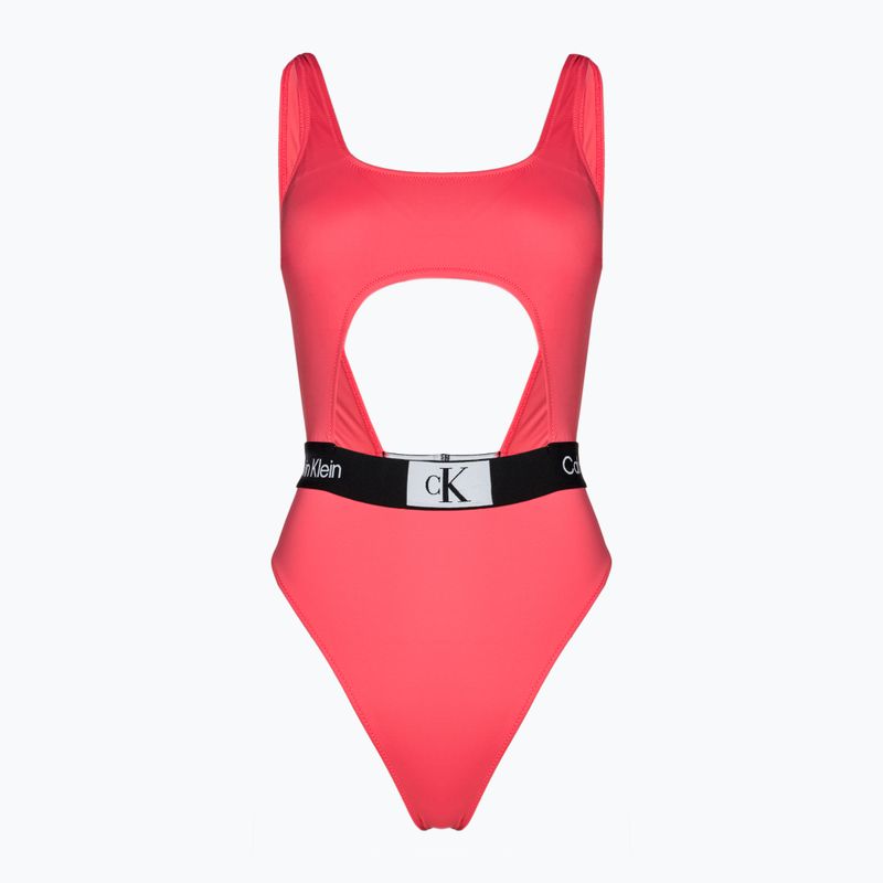 Women's one-piece swimsuit Calvin Klein Cut Out One Piece-RP calypso coral