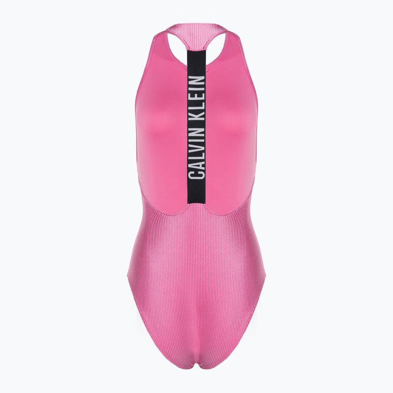 Women's one-piece swimsuit Calvin Klein Racerback One Piece bold pink 2