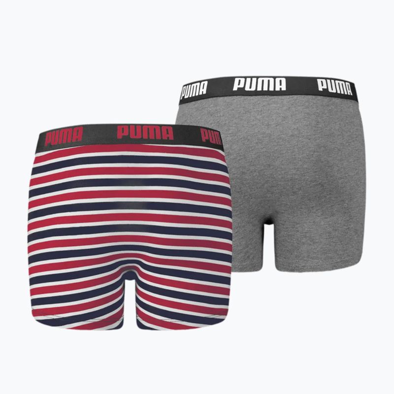 PUMA Printed Basic 2pc ribbon red children's boxer shorts 2
