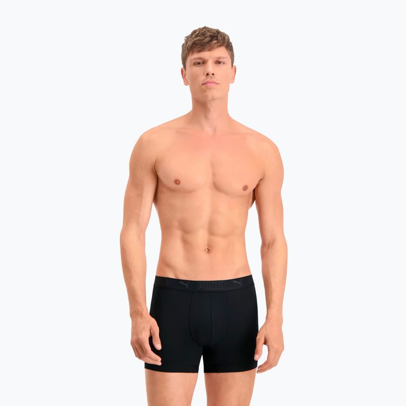 Men's boxers PUMA Sport Microfiber 2 pairs black 3