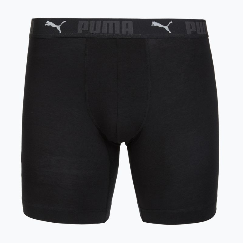 Men's boxers Cotton Long 2 pack black 2
