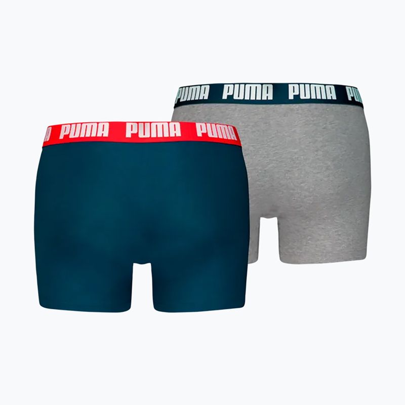 Men's boxers PUMA Everyday Basic 2 pairs navy/grey 2