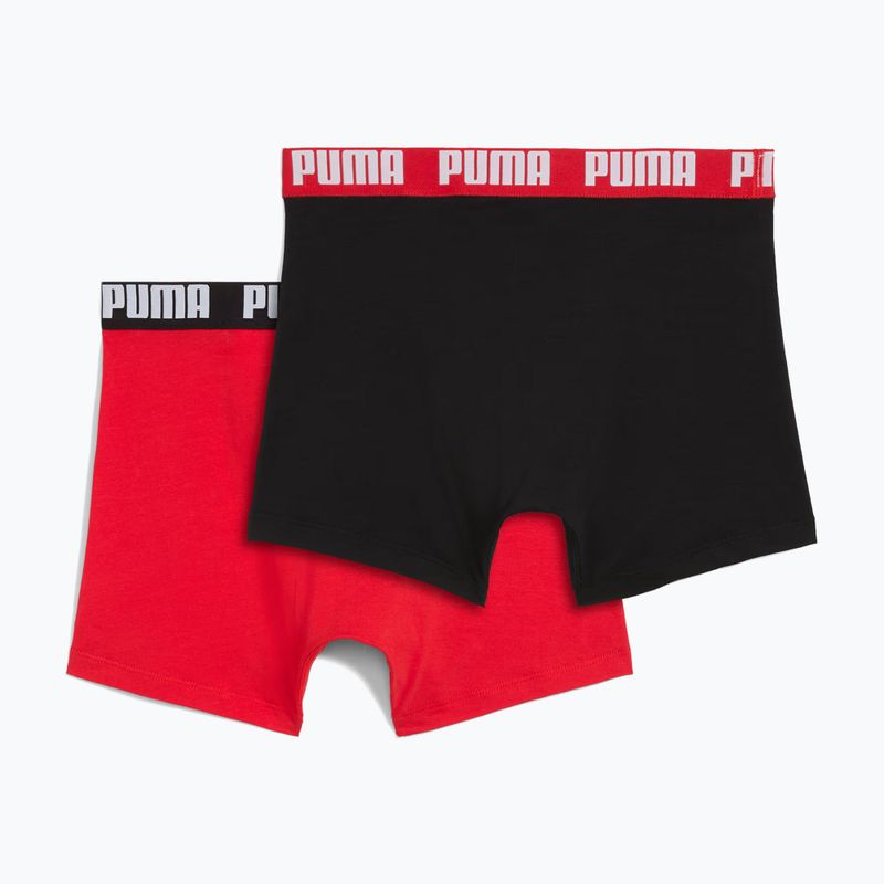 Men's boxers PUMA Everyday Basic 2 pairs red/black 2