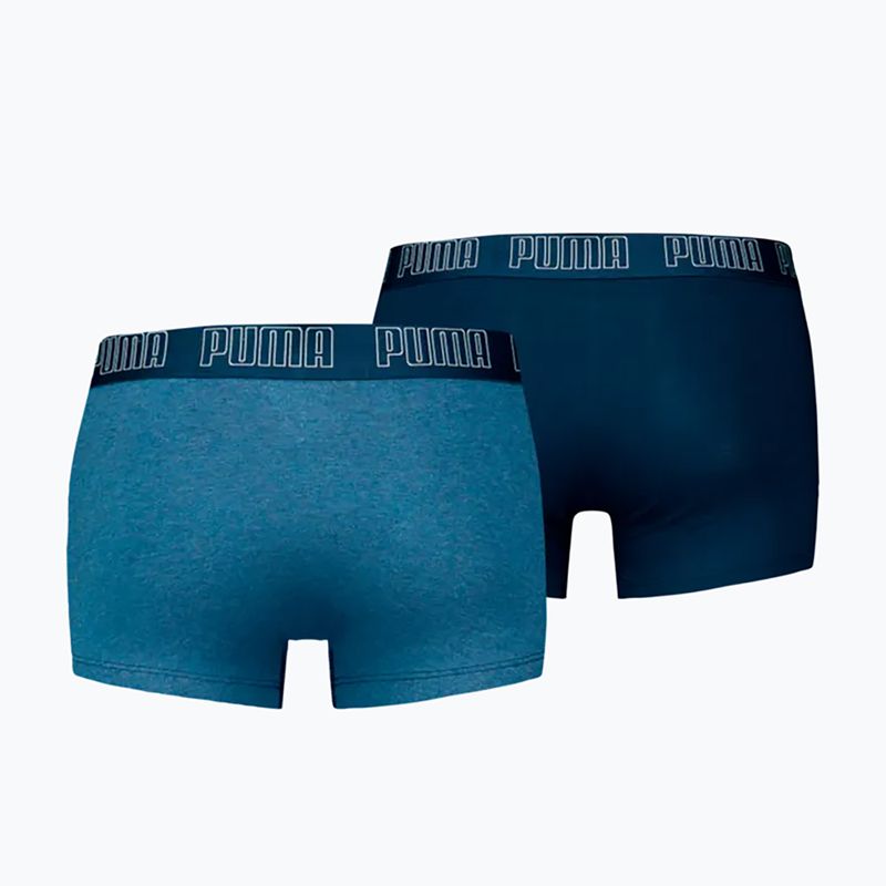 Men's boxers PUMA Everyday Trunk 2 pairs light blue melange 2