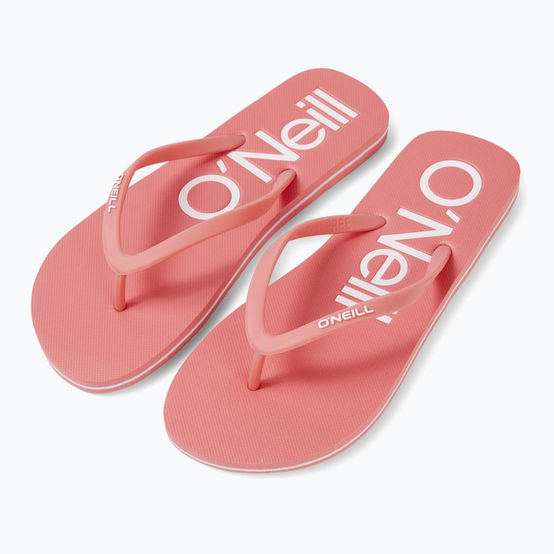 Women's O'Neill Profile Logo flip flops georgia peach 2