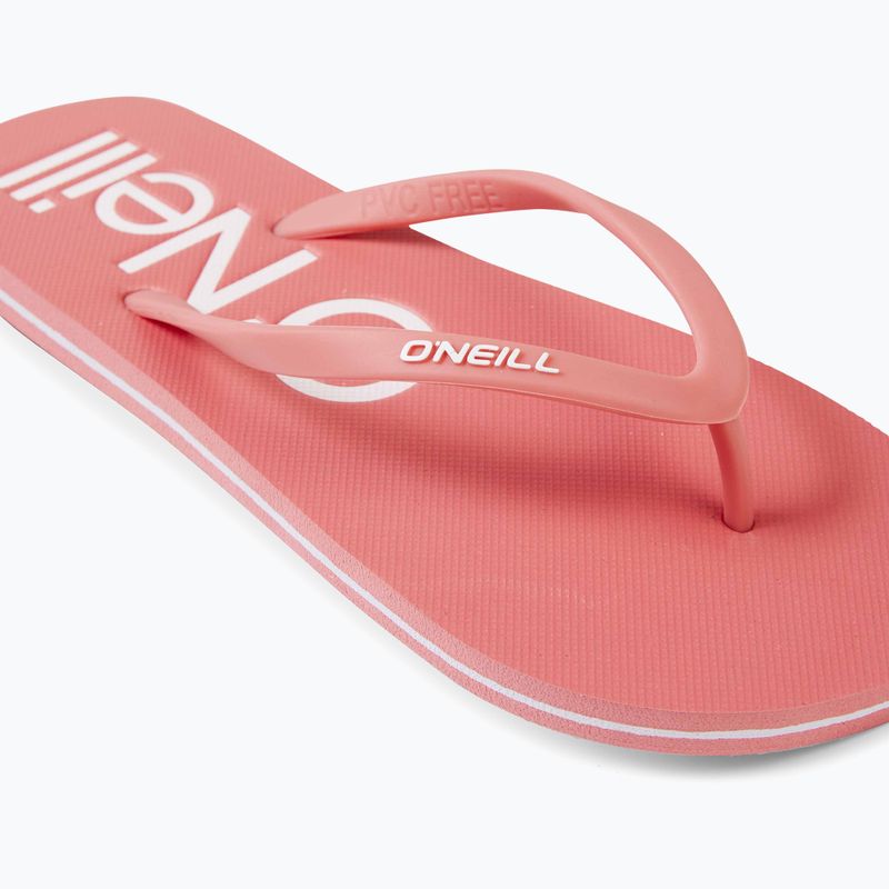 Women's O'Neill Profile Logo flip flops georgia peach 3