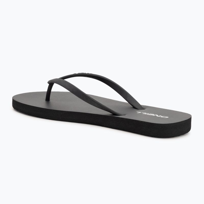 Women's O'Neill Profile Small Logo flip flops black out 3