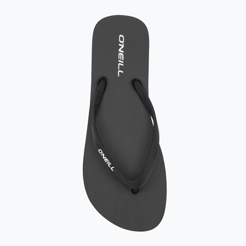 Women's O'Neill Profile Small Logo flip flops black out 5