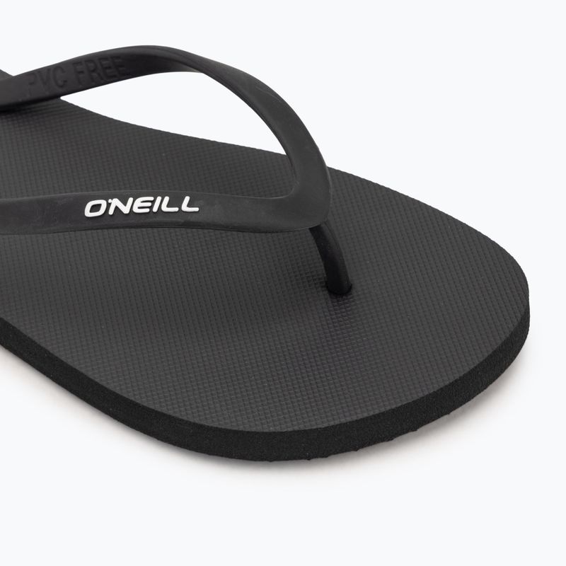 Women's O'Neill Profile Small Logo flip flops black out 7