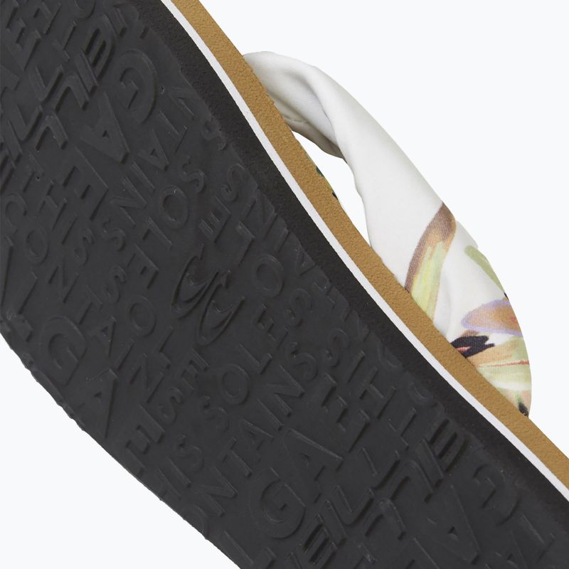 Women's O'Neill Ditsy Sun Bloom white tropical flower flip flops 12