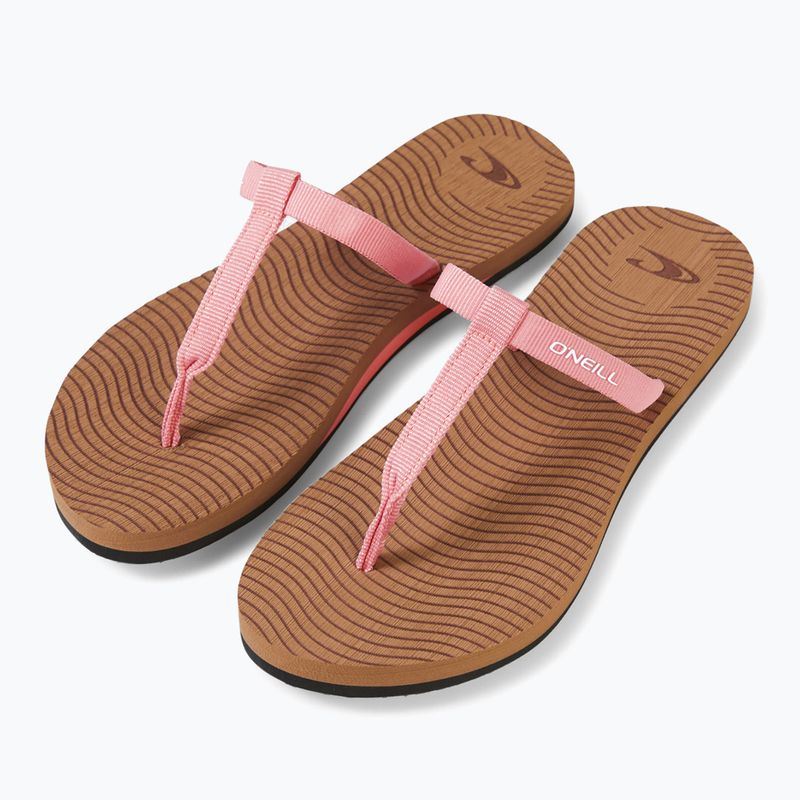 Women's O'Neill Cove Bloom georgia peach flip flops 10