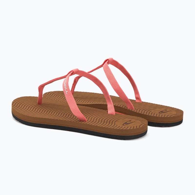 Women's O'Neill Cove Bloom georgia peach flip flops 3