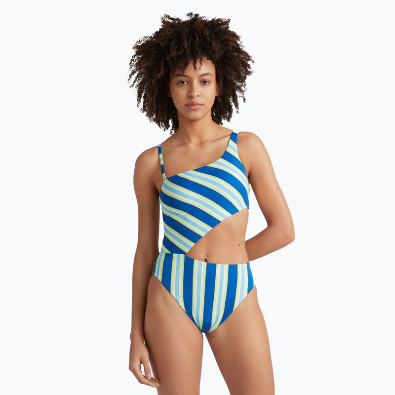 O'Neill women's one-piece swimsuit Poppy blue towel stripe 3