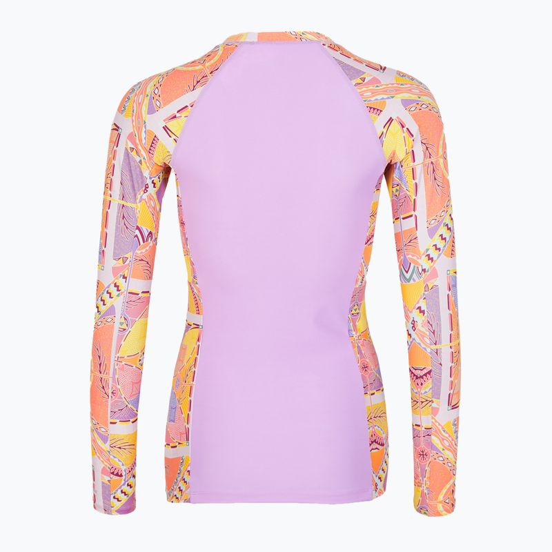 Women's swim shirt O'Neill Anglet Skin yellow scarf print 2