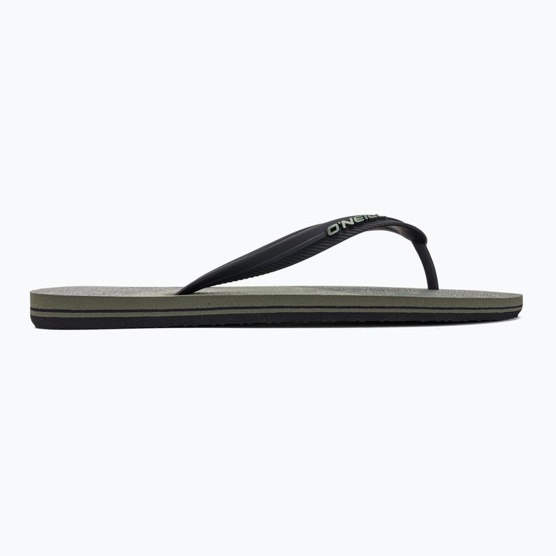 Men's O'Neill Profile Color Block deep lichen green color block flip flops 2