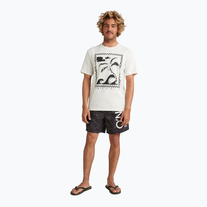 Men's O'Neill Cali Floral 16'' black tonal flower swim shorts 6