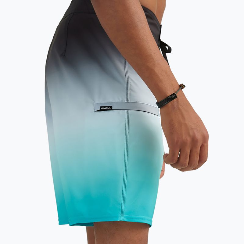 Men's O'Neill Heat Fade swim shorts 19'' black out 4