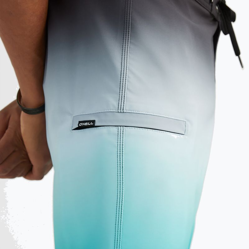 Men's O'Neill Heat Fade swim shorts 19'' black out 6