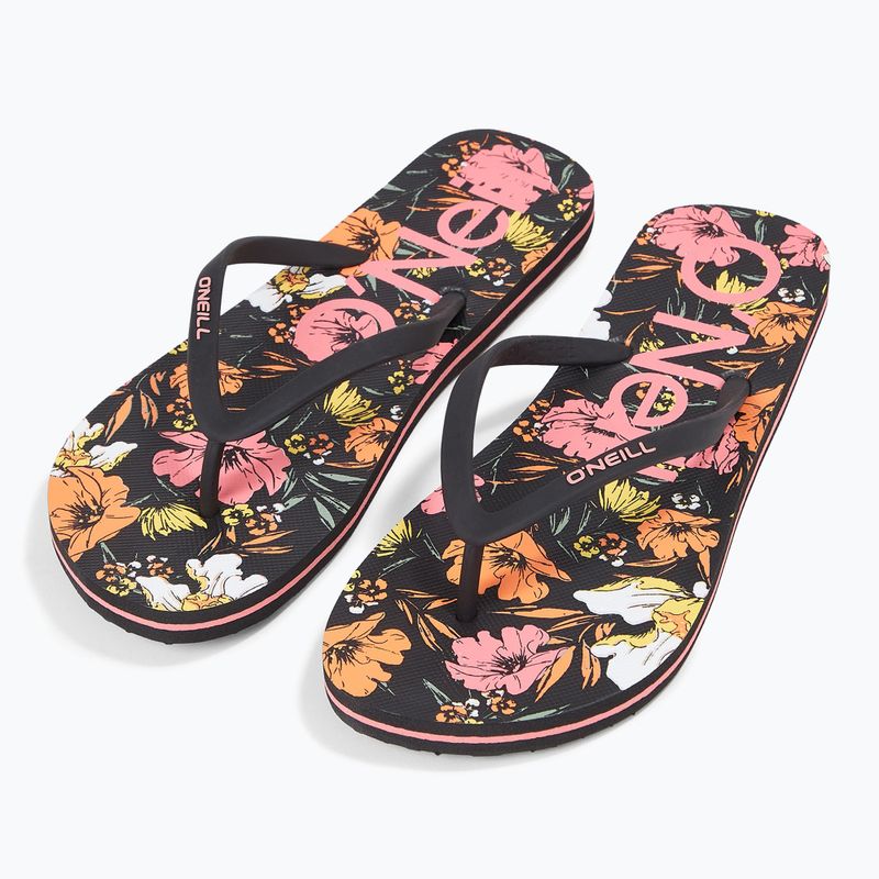 Women's O'Neill Profile Graphic black bluemchem flip flops 2