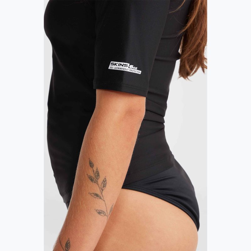 Women's swim shirt O'Neill Essentials Bidart Skin black out 3