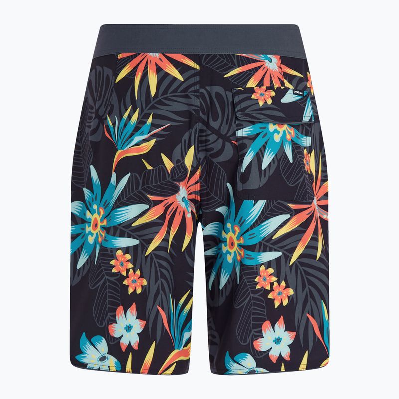 Men's O'Neill Hyperfreak Mysto Scallop 19'' black mysto scallop swim shorts 2