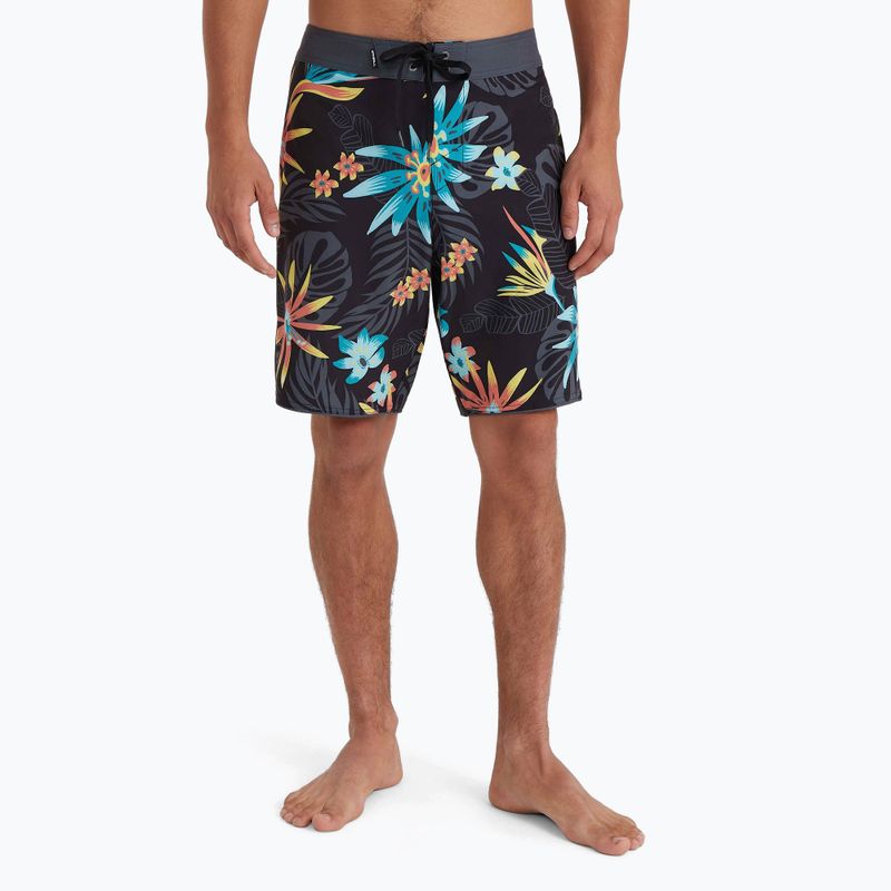 Men's O'Neill Hyperfreak Mysto Scallop 19'' black mysto scallop swim shorts 3