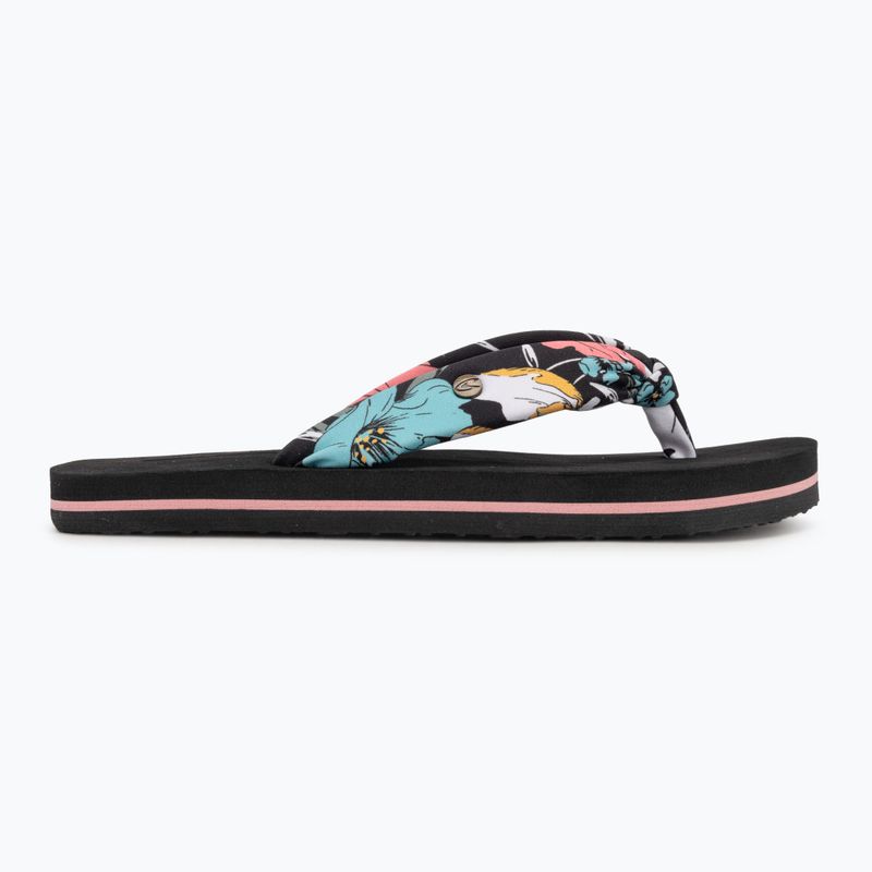 O'Neill Ditsy Sun black/blue bluemchen children's flip flops 2